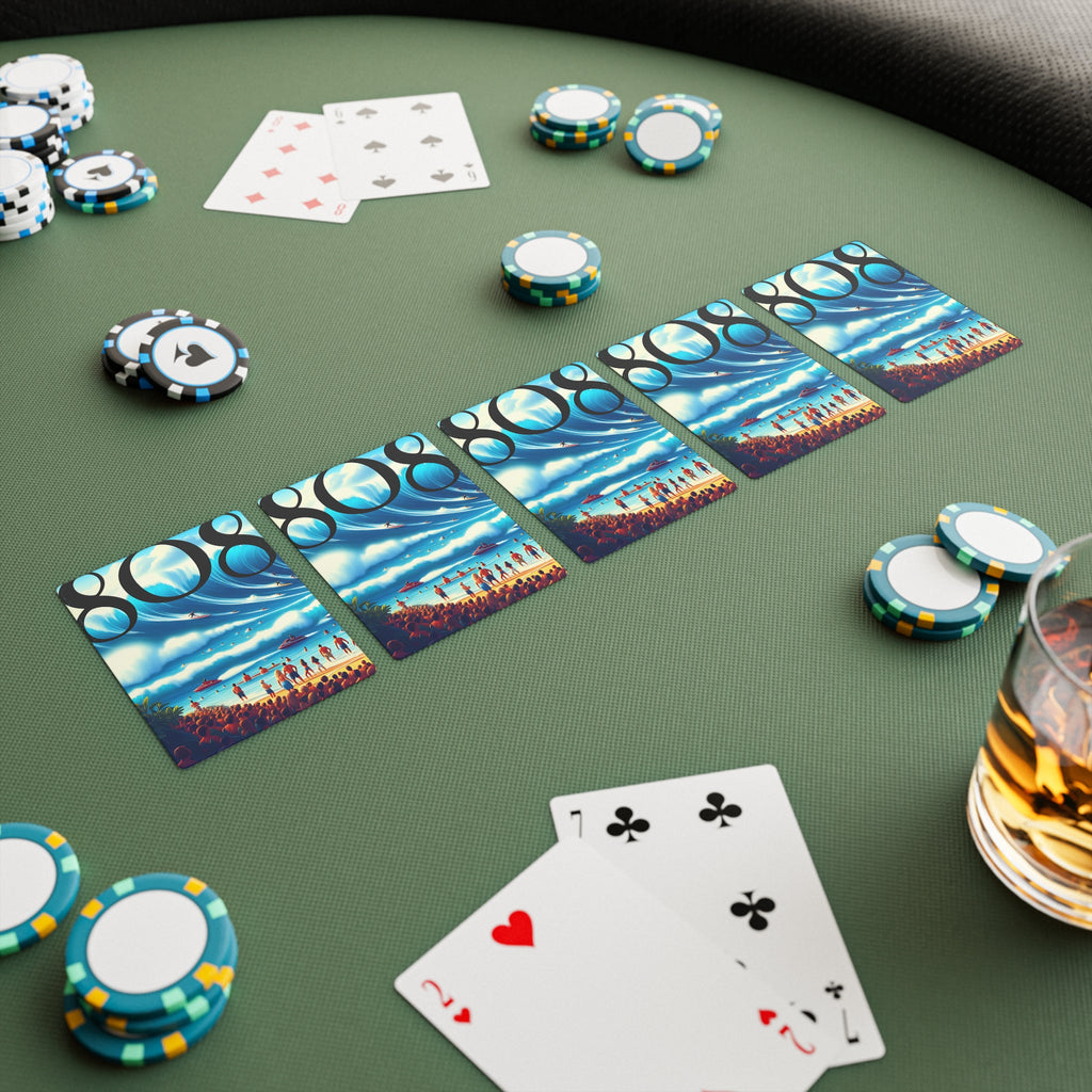 Big Wave Dave 808 Playing Cards - Island Poker Deck - DialeD808Hi