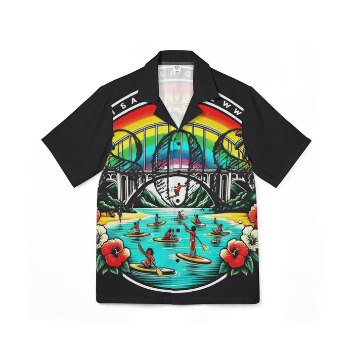 Rainbow Bridge 808 Aloha Shirt - Men's Island Button up
