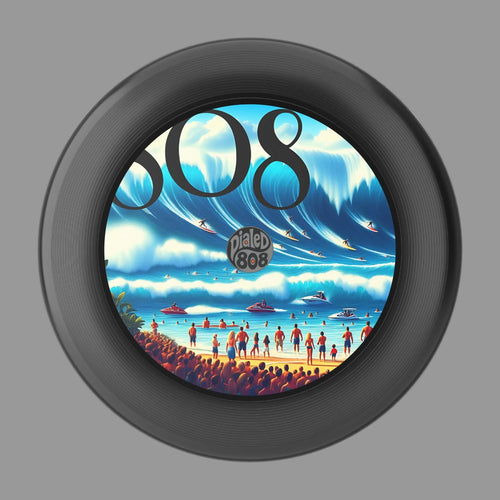 Big Wave Dave 808 Throwback LP Frisbee - Island Graphic Flying Disc - DialeD808Hi