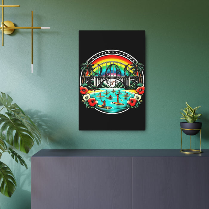 Rainbow Bridge aluminum wall art by DialeD808, view 3