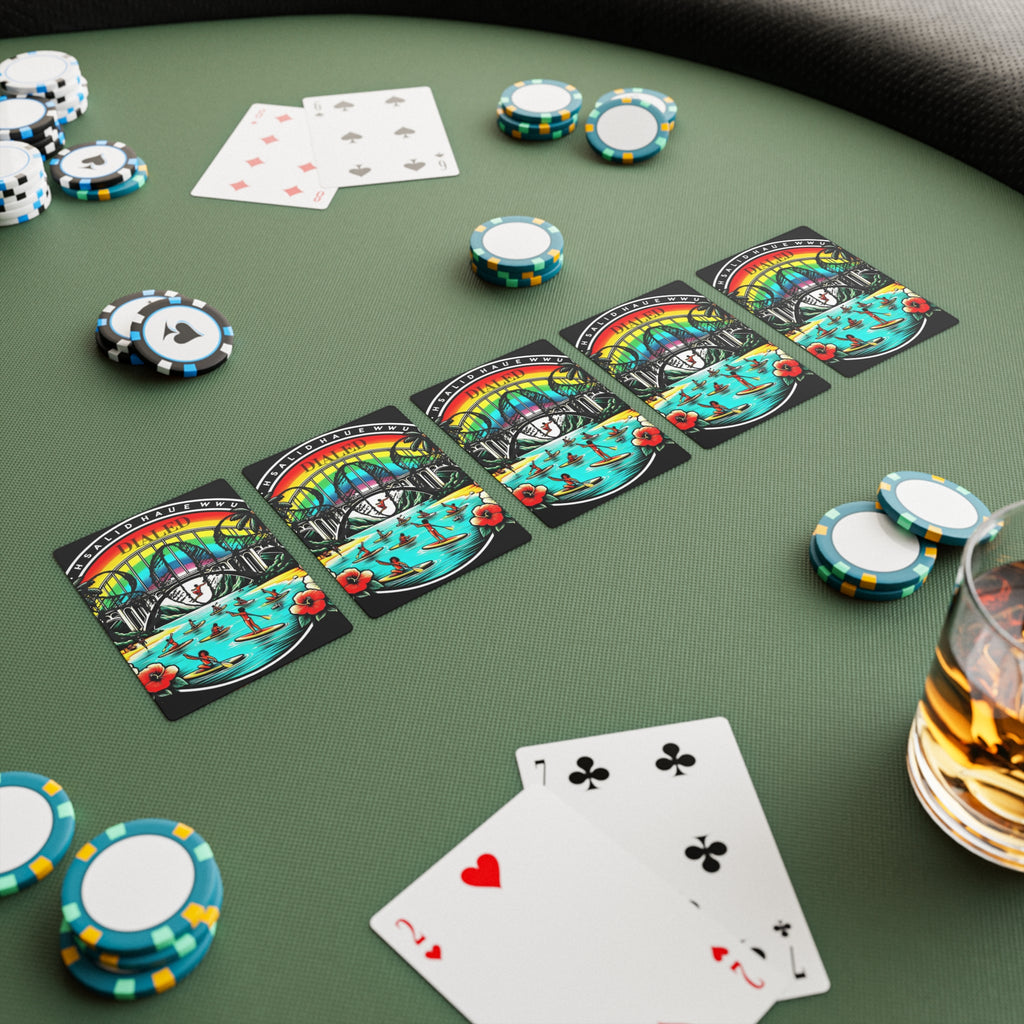 Rainbow Bridge 808 Playing Cards - Island Poker Deck - DialeD808Hi