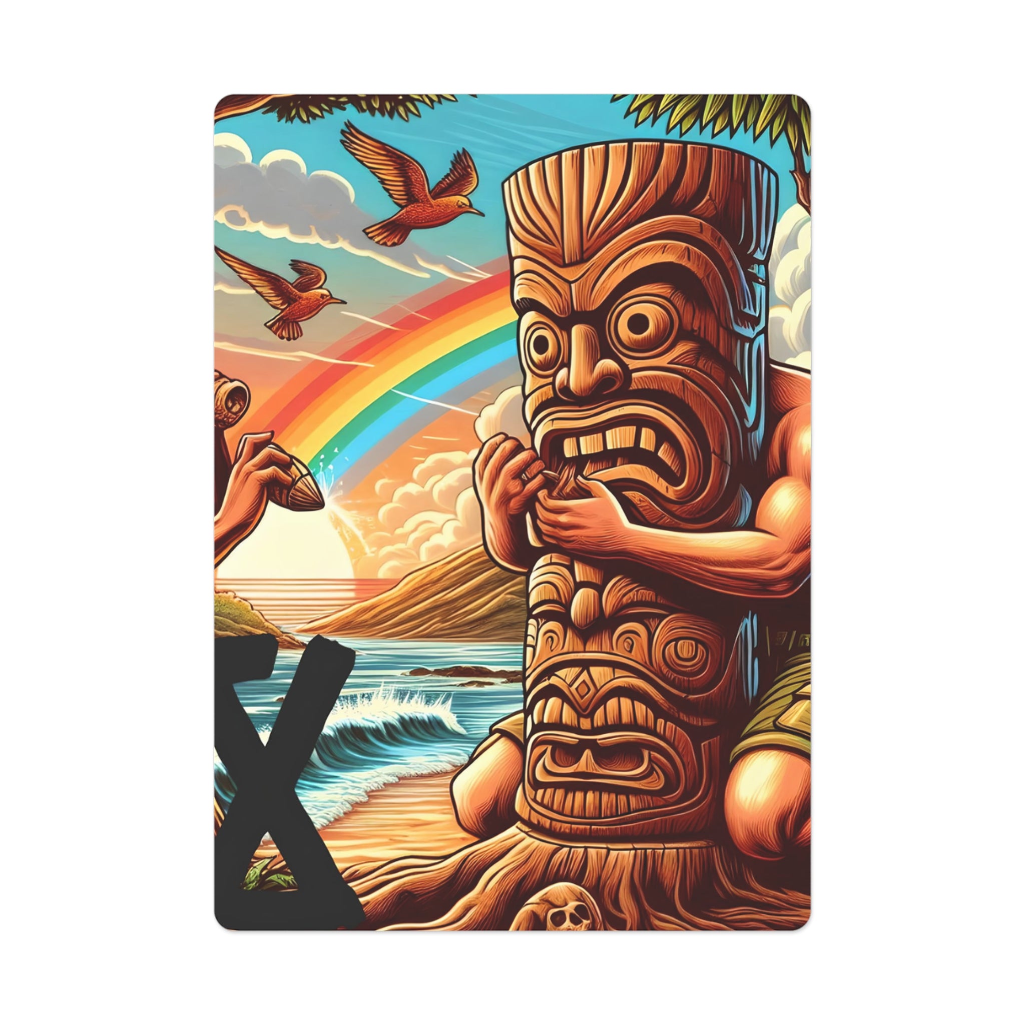 Tiki Totem 808 Playing Cards - Island Poker Deck - DialeD808Hi