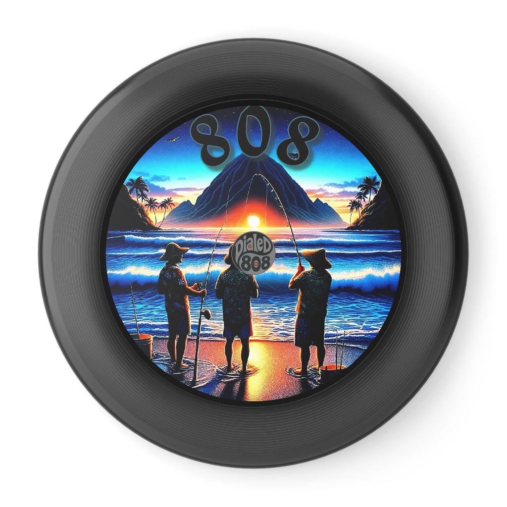 Out with the Guys 808 Throwback LP Frisbee - Island Graphic Flying Disc - DialeD808Hi