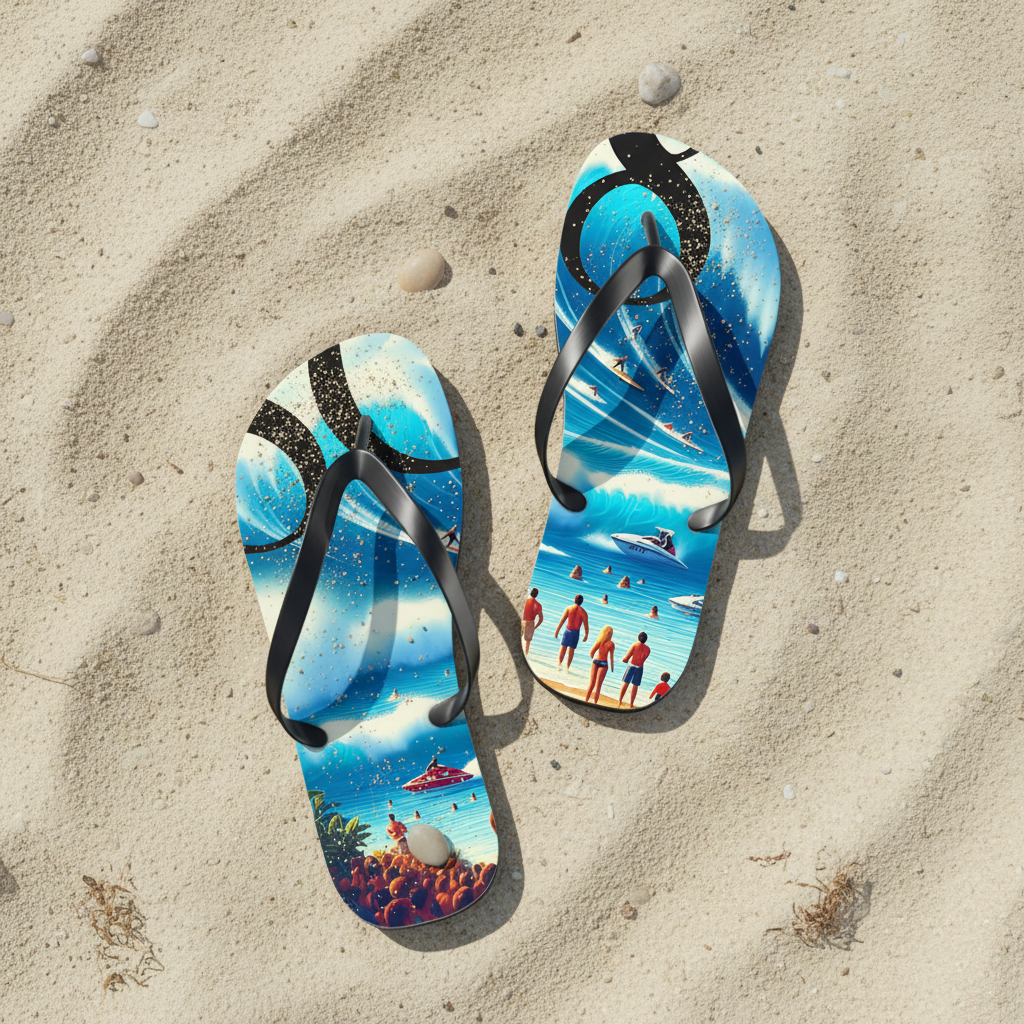 Big Wave Dave 808 Island Slippahs - Unisex Flip Flops - DialeD808Hi