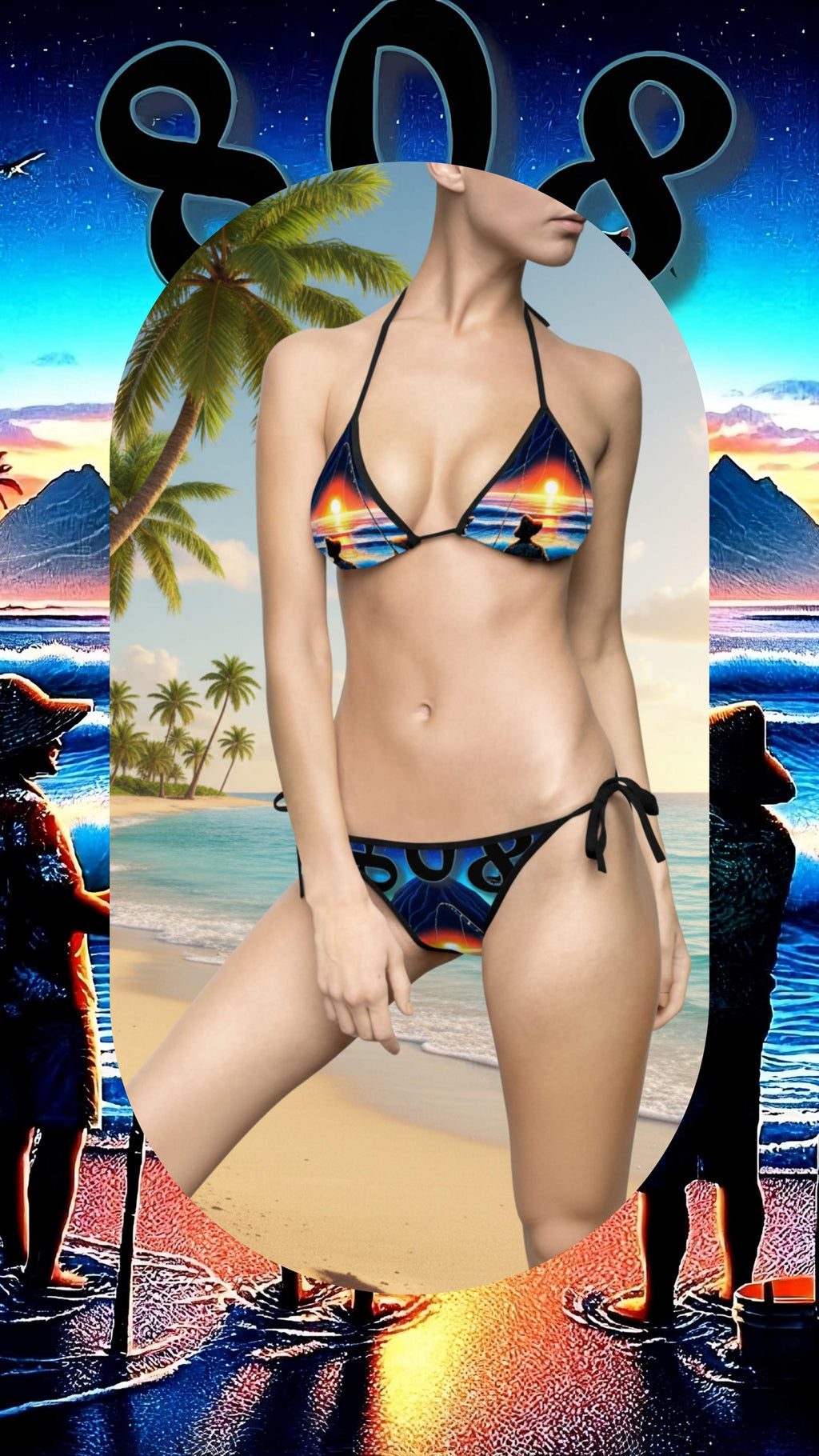Out with the Guys 808 Two Piece Bikini - Women's Swimwear - DialeD808Hi