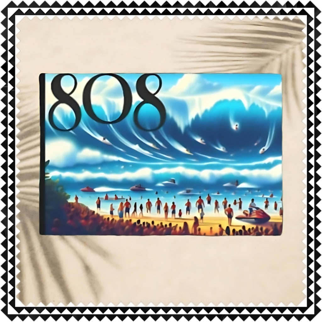 Big Wave Dave 808 Aluminum Wall Art - Island Wall Decor - DialeD808Hi